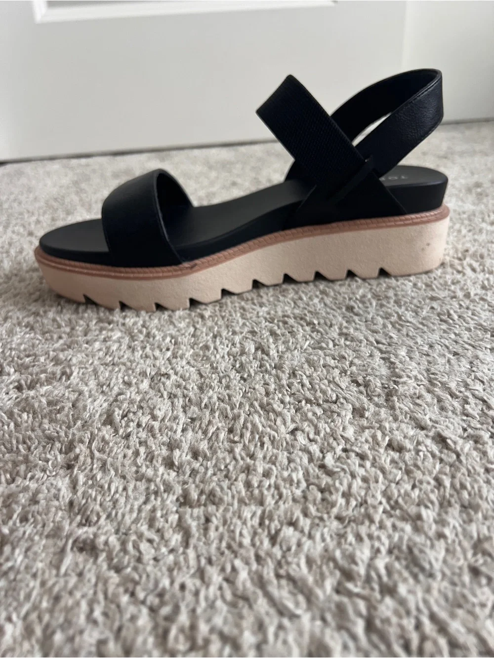 torrid Black Dual-Strap Slingback Platform Sandals